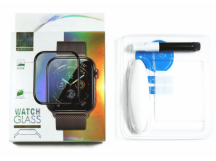 Защитное стекло "UV комплект" для Apple Watch 7/8 (45 мм) (клей, лампа)