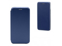                                     Чехол-книжка Samsung М51 BF модельный силиконовый с кожаной вставкой синий