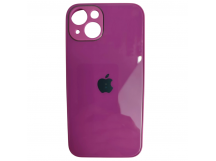                                 Чехол силикон-пластик iPhone 13 глянец с логотипом темно-розовый*