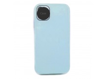                                 Чехол силикон-пластик iPhone XR глянец с логотипом бирюзовый*