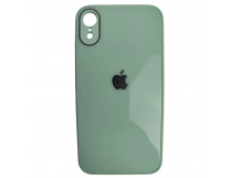                                 Чехол силикон-пластик iPhone XR глянец с логотипом бирюзовый*