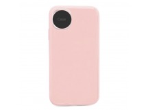                                 Чехол силикон-пластик iPhone XR глянец с логотипом бледно-розовый*