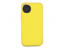                                 Чехол силикон-пластик iPhone XR глянец с логотипом желтый*
