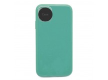                                 Чехол силикон-пластик iPhone XR глянец с логотипом зеленый*
