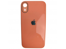                                 Чехол силикон-пластик iPhone XR глянец с логотипом оранжевый*