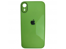                                 Чехол силикон-пластик iPhone XR глянец с логотипом салатовый*