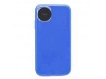                                 Чехол силикон-пластик iPhone XR глянец с логотипом синий*