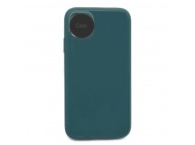                                 Чехол силикон-пластик iPhone XR глянец с логотипом темно-зеленый (01)*