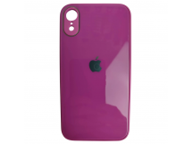                                 Чехол силикон-пластик iPhone XR глянец с логотипом темно-розовый*