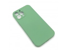 Чехол iPhone 13 Pro Max Microfiber Серо-Зеленый