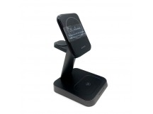 Беспроводное зарядное устройство Usams US-CC150 20W Stand 3в1 iPhone+Watch+AirPods Magnetic MagSafe 