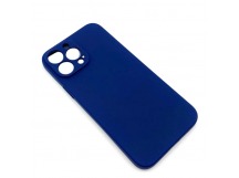 Чехол iPhone 13 Pro Max (Full Camera) Силикон Матовый Темно-Синий