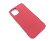 Чехол iPhone 12 Microfiber Бордовый