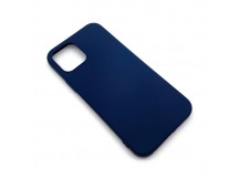 Чехол iPhone 12 Microfiber Темно-Синий