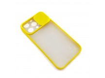Чехол iPhone 13 Pro Матовый Slide Camera Желтый