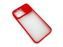Чехол iPhone 13 Pro Матовый Slide Camera Красный