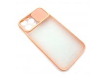 Чехол iPhone 13 Pro Max Матовый Slide Camera Розовый Песок