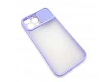 Чехол iPhone 13 Pro Max Матовый Slide Camera Фиолетовый