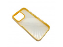 Чехол iPhone 13 Pro Силикон Радужный прозрачный Желтый