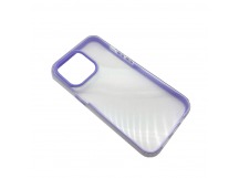 Чехол iPhone 13 Pro Силикон Радужный прозрачный Фиолетовый