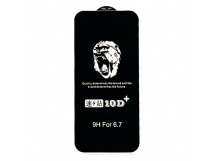 Защитное стекло iPhone 13/13 Pro (King Kong 10D+) тех упаковка Черное