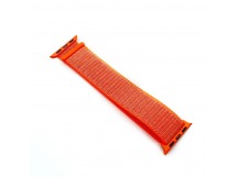 Ремешок для Apple Watch 38/40/41mm Nylon Loop №43 Оранжево-Красный