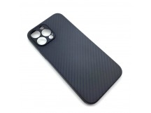 Чехол iPhone 13 Pro Max Carbon Карбон Черный
