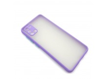 Чехол Samsung A31 (2020) Противоударный Матовый Светло-Фиолетовый