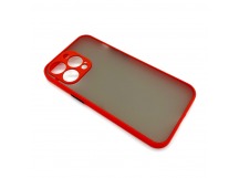 Чехол iPhone 13 Pro Противоударный Матовый Красный
