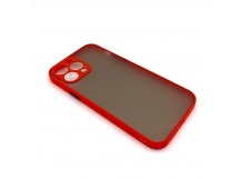 Чехол iPhone 13 Pro Max Противоударный Матовый Красный