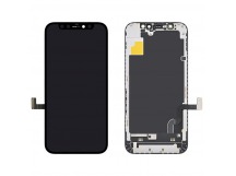 Дисплей для iPhone 12 mini + тачскрин черный с рамкой (OLED LCD)