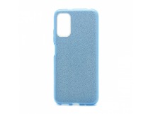 Чехол Fashion с блестками силикон-пластик для Xiaomi Redmi Note 10T голубой