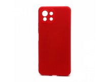 Чехол-накладка Silicone Case NEW ERA для Xiaomi 11 Lite красный