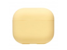 Чехол - силиконовый тонкий для кейса AirPods (3-го поколения) (yellow)