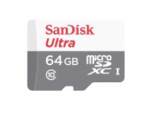 Карта флэш-памяти MicroSD 64 Гб SanDisk Ultra UHS-I без адаптера (100 Mb/s) (205133)