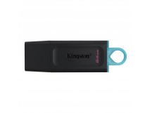 Флэш накопитель USB 64 Гб Kingston DataTravele Exodia 3.2 (black/light blue) (205112)