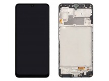 Дисплей для Samsung M225F Galaxy M22 в рамке + тачскрин (черный) 100%