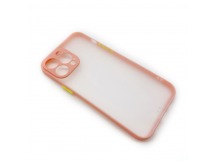 Чехол iPhone 13 Pro Max Bubble New тонкий Розовый Песок