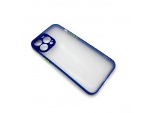 Чехол iPhone 13 Pro Max Bubble New тонкий Темно-Синий