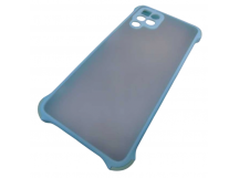                                     Чехол силикон-пластик Samsung M32 прозрачный с защитой по краям бирюзовый*