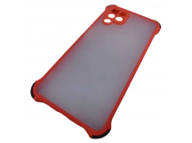                                     Чехол силикон-пластик Samsung M32 прозрачный с защитой по краям красный/черный*