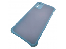                                     Чехол силикон-пластик Xiaomi Poco M3 прозрачный с защитой по краям бирюзовый*