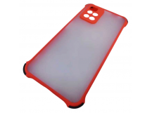                             Чехол силикон-пластик Xiaomi Redmi 10 прозрачный с защитой по краям красный/черный*