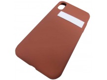                                     Чехол copi original силиконовый iPhone XR (полная защита) (034) коричневый*