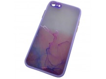                             Чехол силикон-пластик iPhone 7 Skin Shell с рисунком сиреневый (01)*