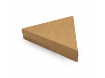 Коробка под кусочек пиццы 200*230*230*40мм треуг/крафт складная картон  PIE 1/100/600шт