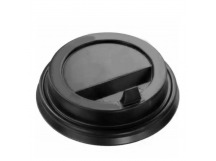 Крышка на стакан кофейный 90мм черная с клапаном KF300,400 1/50/1000шт РП
