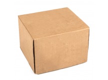 Коробка гофрокартон почтовая 100*100*75мм квад/крафт склад с ушками 1/50шт