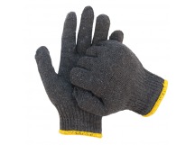 Перчатки рабочие (1 пара) полушерстяные двойные черные без ПВХ 7,5кл зима 1/5/150шт