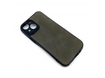 Чехол iPhone 13 Mini Кожа Серый
